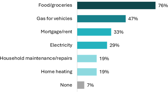 Expenses Impacting Household Financial Well-Being in the Past Few Months